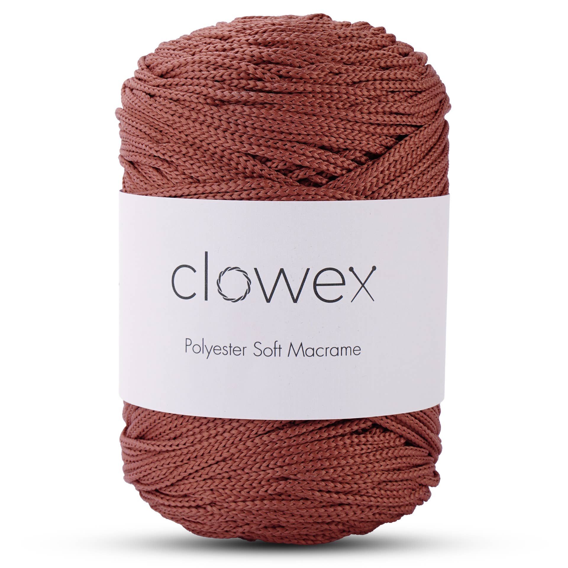 Clowex Textile LLC - Vente Fils à tricoter - Corde Macramé Douce en Polyester 2,5 mm, Fil de Corde Tressé Coloré42