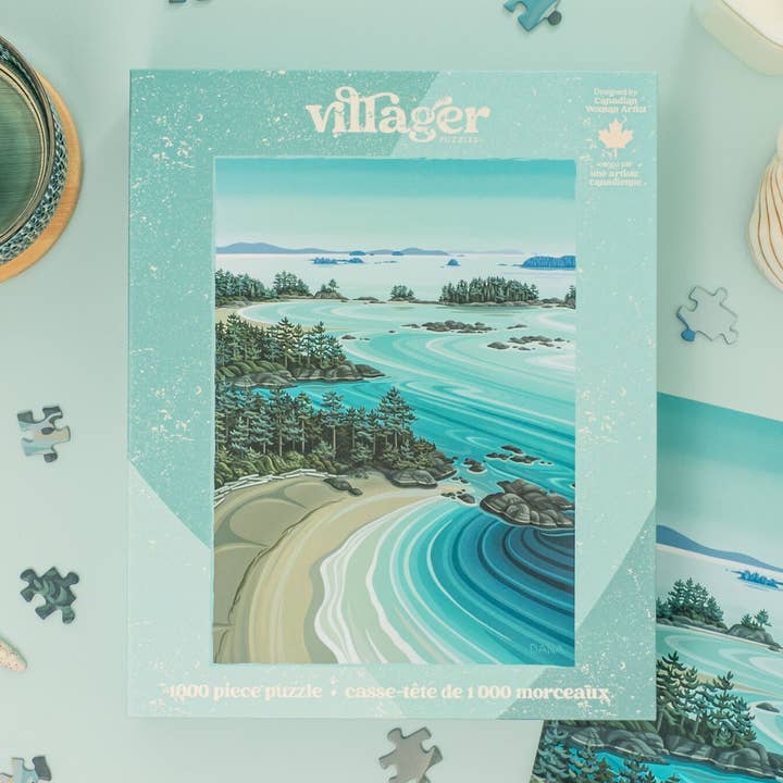 Soaring over Tofino | 1000-Piece Puzzle | Designed in Canada for wholesale by Villager Puzzles