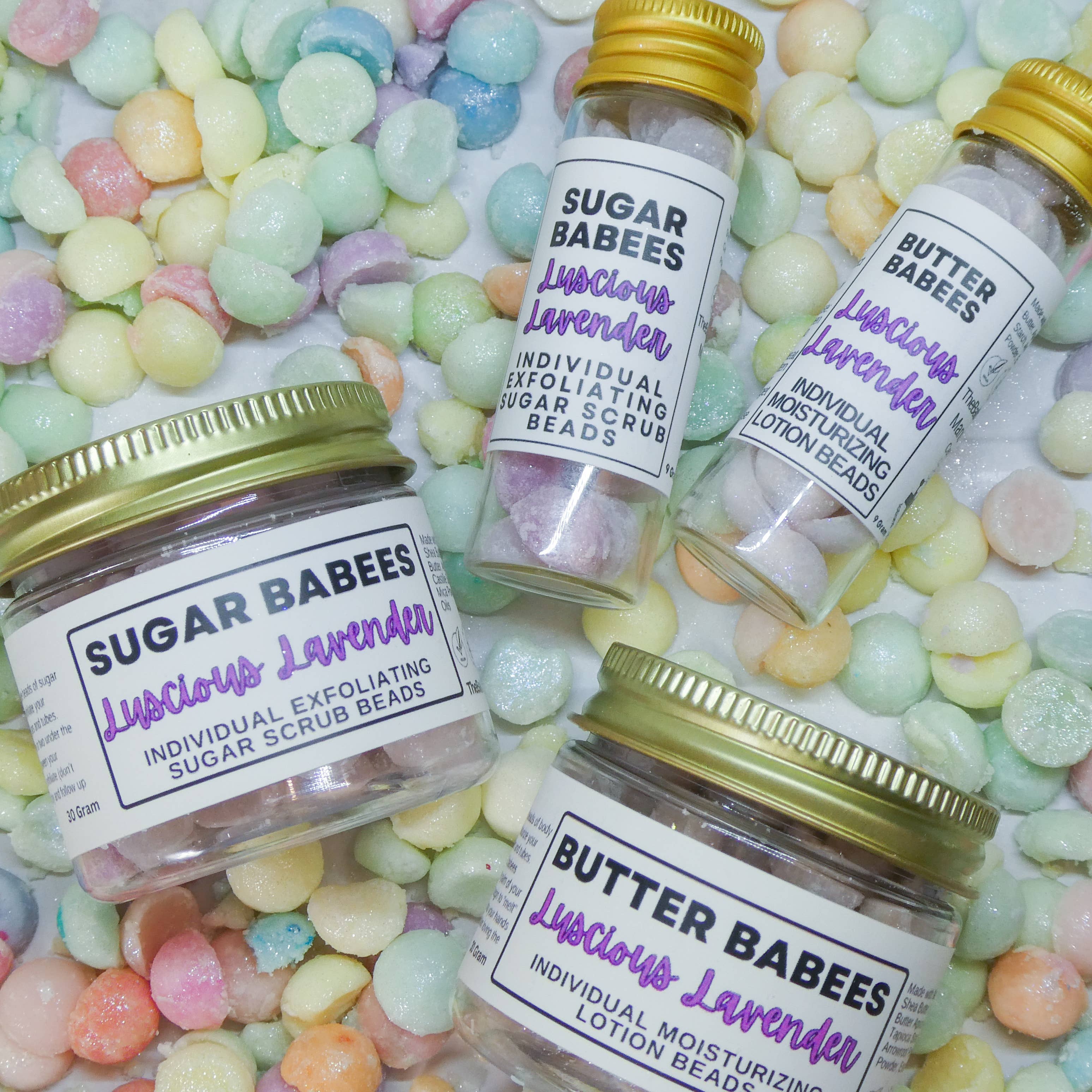 Dot & Co. - Wholesale Body Balm/Butter - Luscious Lavender-Solid Shea Natural Body Butter Beads 2