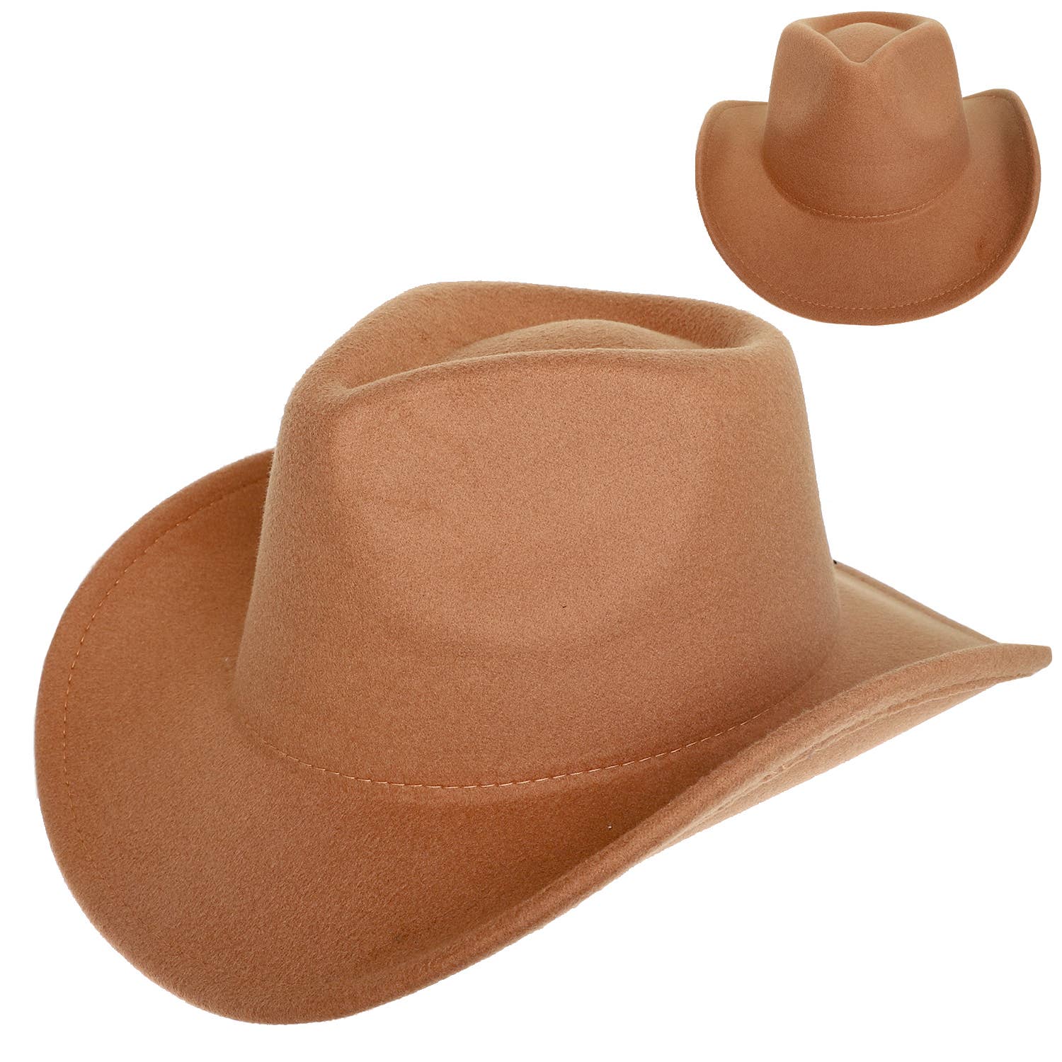 SP Sophia Collection - Wholesale Cowboy Hat - Women's - Fashion Western Felt Wide Up Brim Cowboy Hat 8