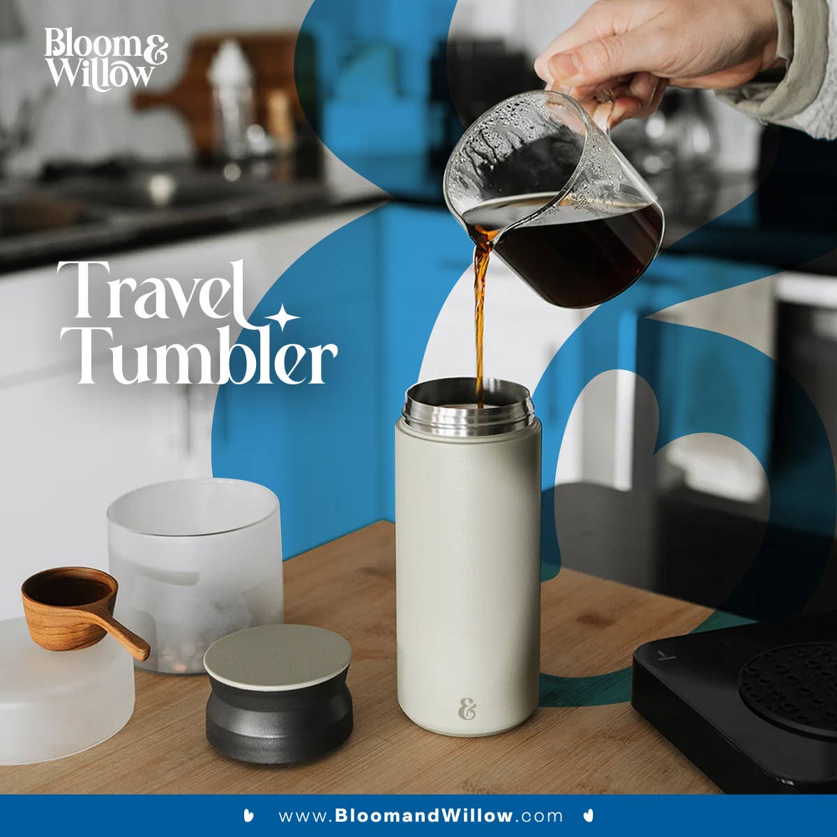 Bloom & Willow – Engroshandel Thermokop – Bloom & Willow rejsekrus 500 ml1