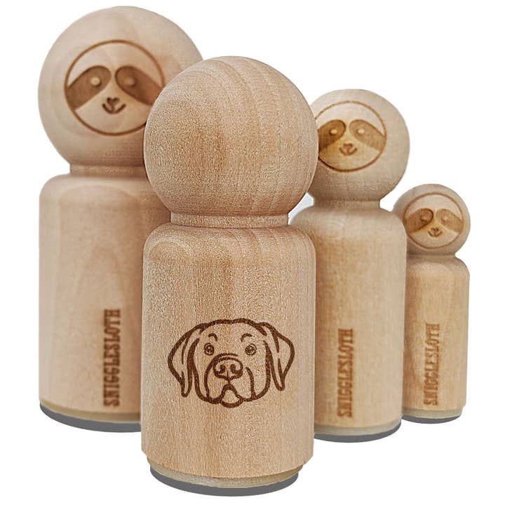 Labrador Retriever Dog Head Rubber Stamp for Stamping Crafting Planners for wholesale by Sniggle Sloth