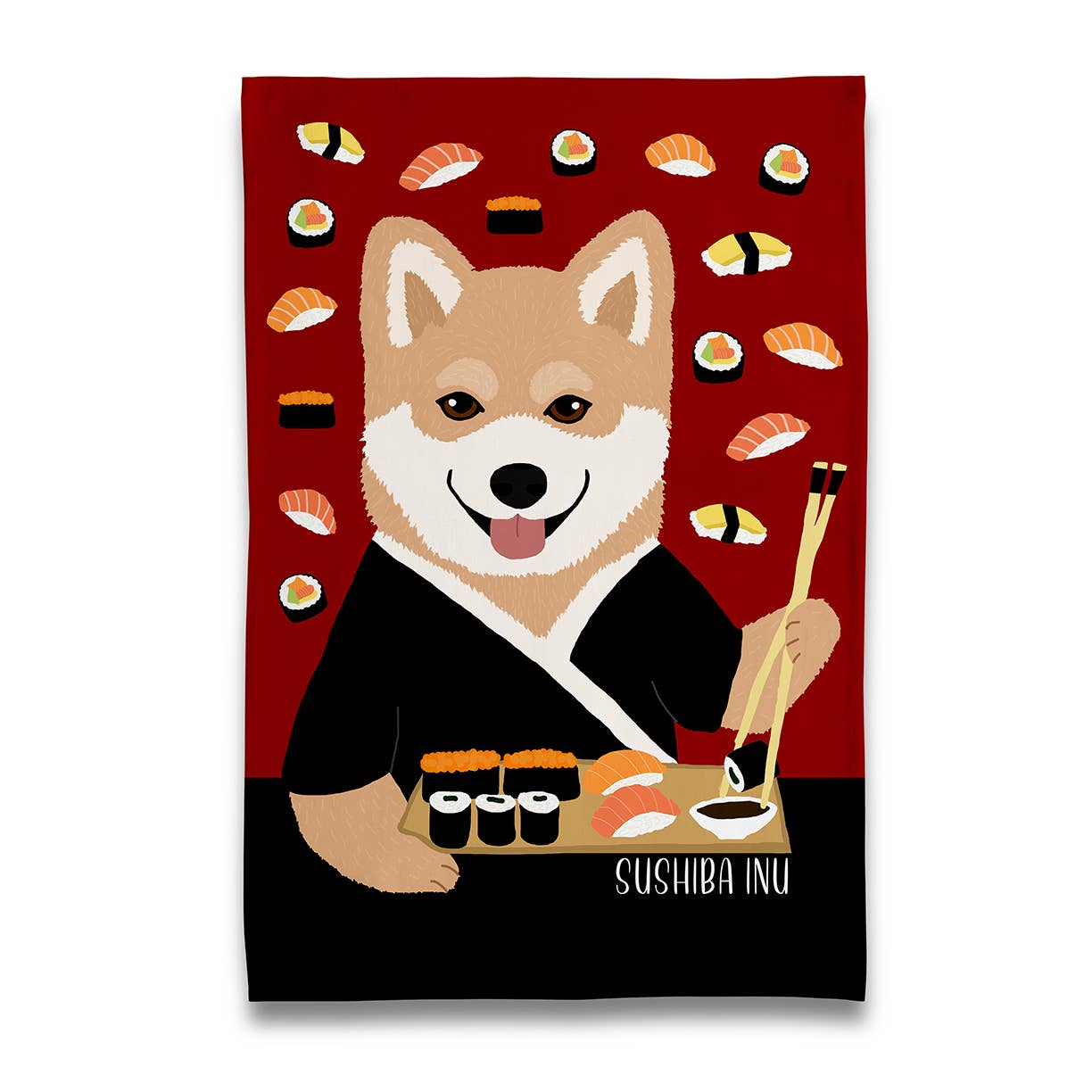 Naked Decor - Wholesale Tea Towel - SUSHIBA Shiba Inu Tea Towel0