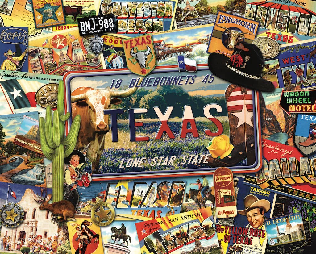 Hart Puzzles - Wholesale Puzzle - Adult - Lone Star State Puzzle by Kate Ward Thacker

1