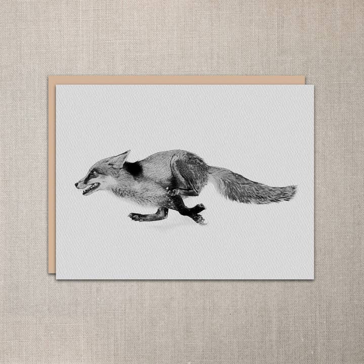 Fox Notecard for wholesale by Laughing Mule Press