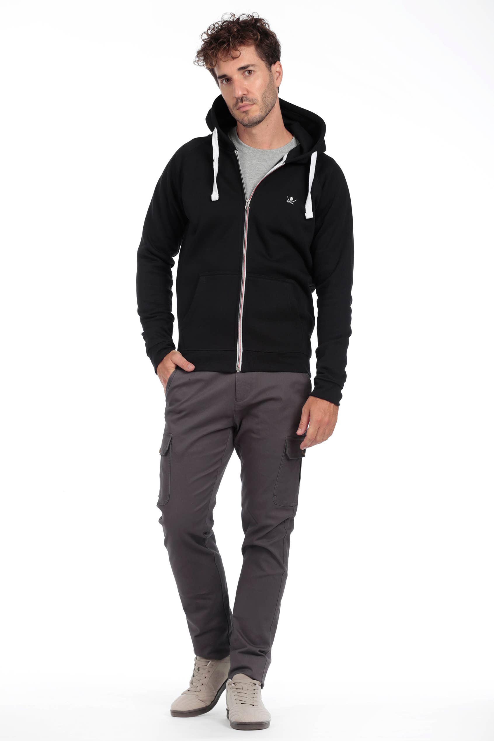 The Time of Bocha - Wholesale Hoodie - Men's - Men's Zipper Hoodie The Time Of Bocha BLACK3