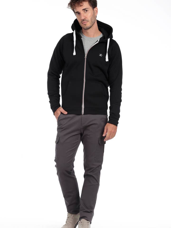 The Time of Bocha - Wholesale Hoodie - Men's - Men's Zipper Hoodie The Time Of Bocha BLACK3