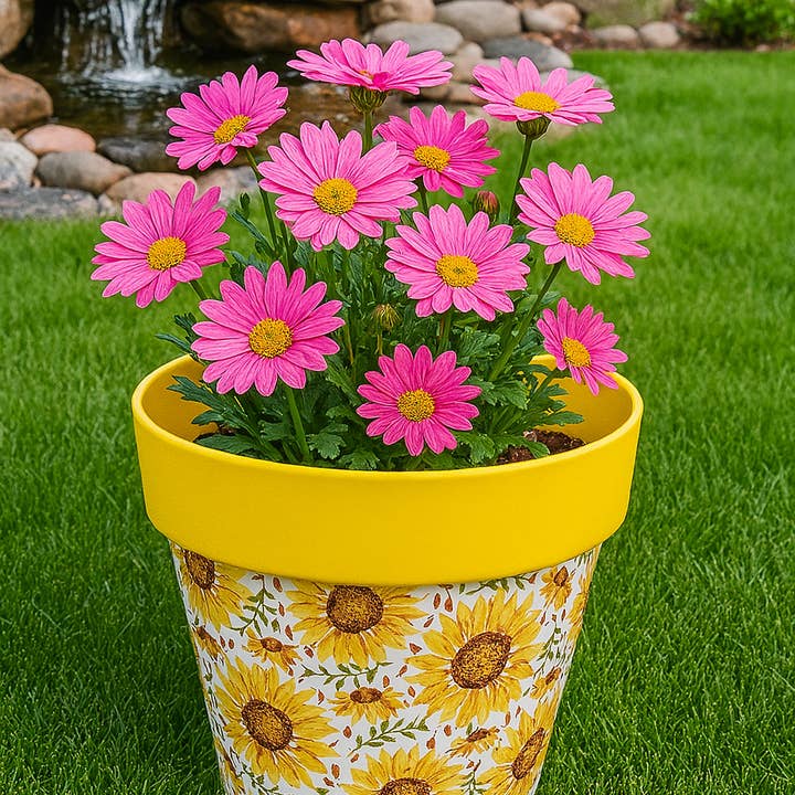 Marissa's Gifts - Wholesale Artificial flowers - Sunflowers pot full of sunflowers height 26cm1