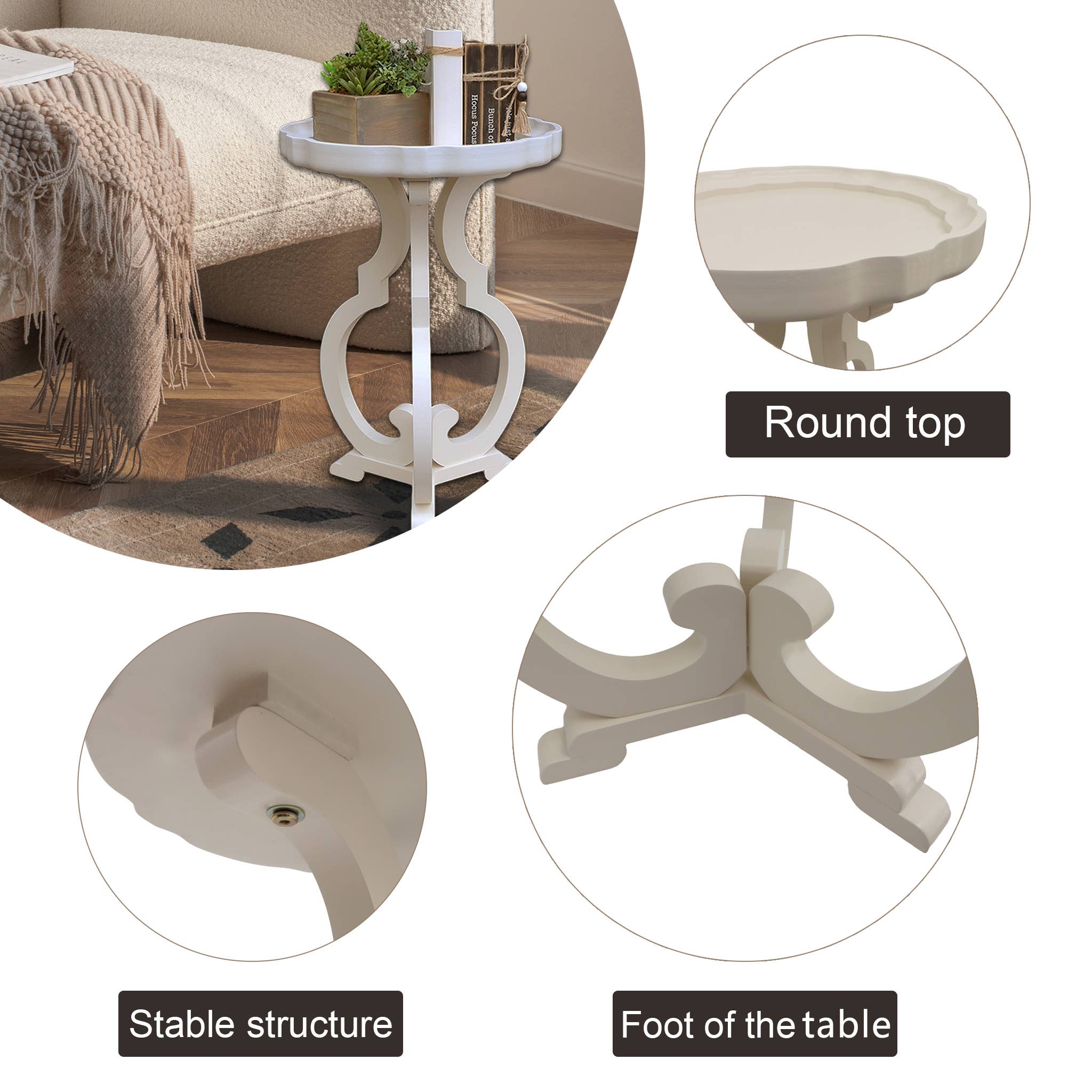 Paris Loft Inc - Wholesale Side Table - French Country Side Table for Living Room Bedroom3