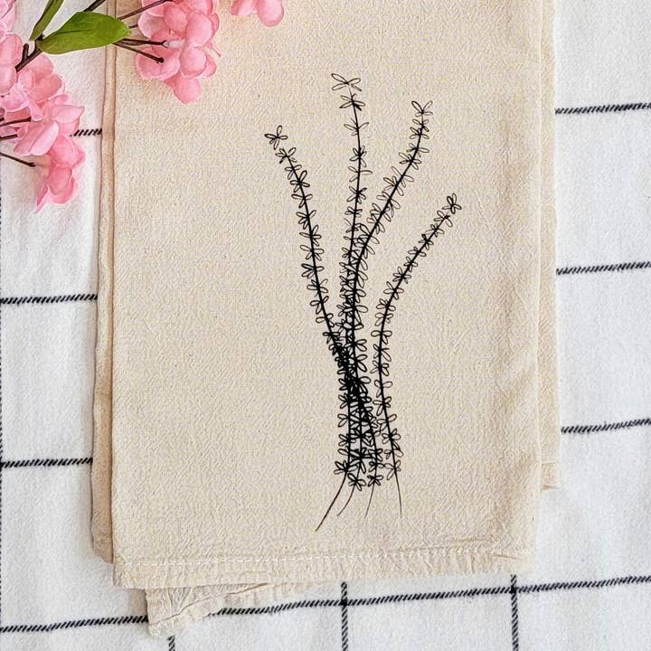 Torchon au thym pour la vente par Brumbams Creations