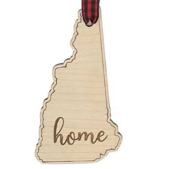 Décoration de Noël New Hampshire Home Script pour la vente par Woodlander Workshop