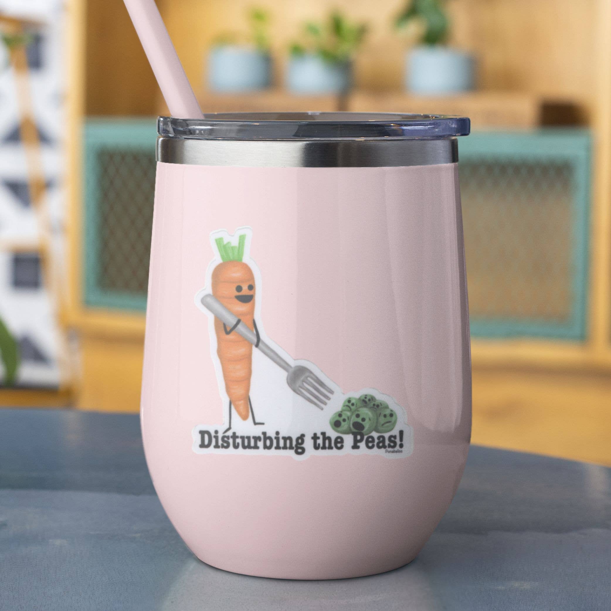 Punaballoo – wholesale Klistermärke – Ärter och morötter klistermärken – 3" vinyl, vattentäta & matta2