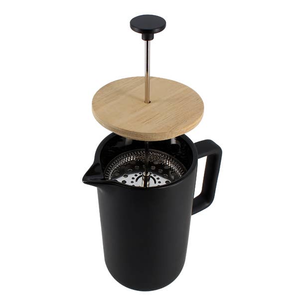 Ogo living - Wholesale French Press - Keygo 1.3l black matt porcelain French press7