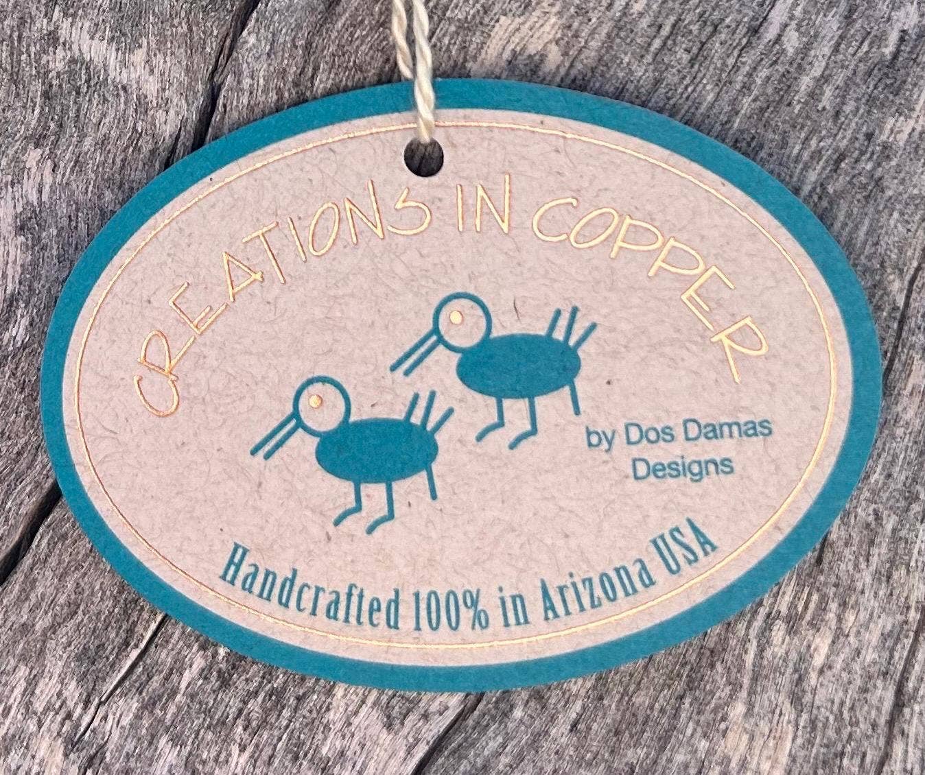 Dos Damas Designs - Wholesale Ornament - Duif Vrede Koperen Kerstornament6