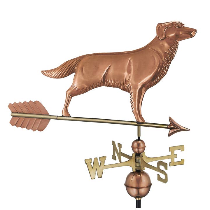Golden Retriever Weathervane with Arrow for wholesale by Good Directions