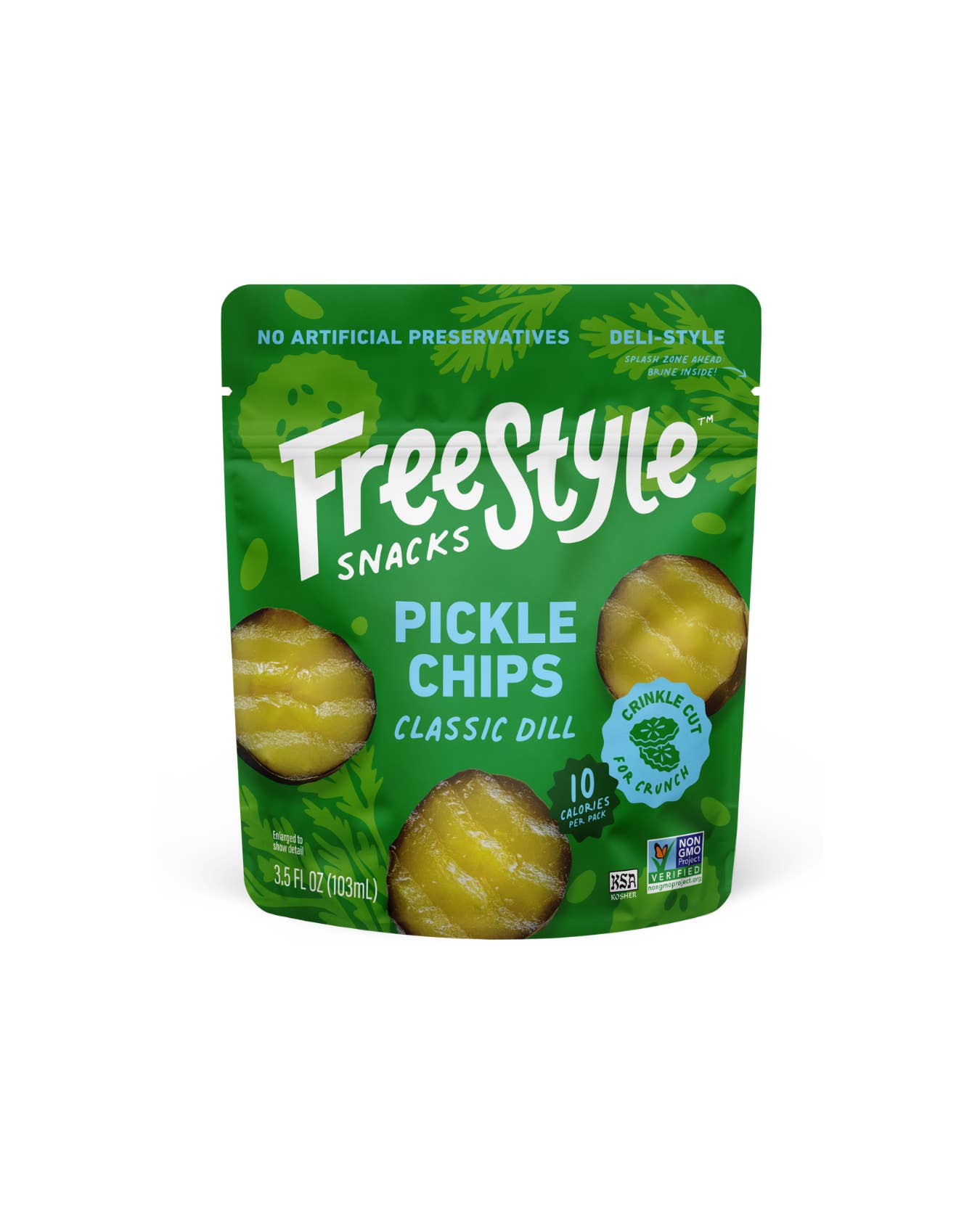 Freestyle Snacks - Wholesale Chips - Classic Dill Pickle Chips (6 Pack)