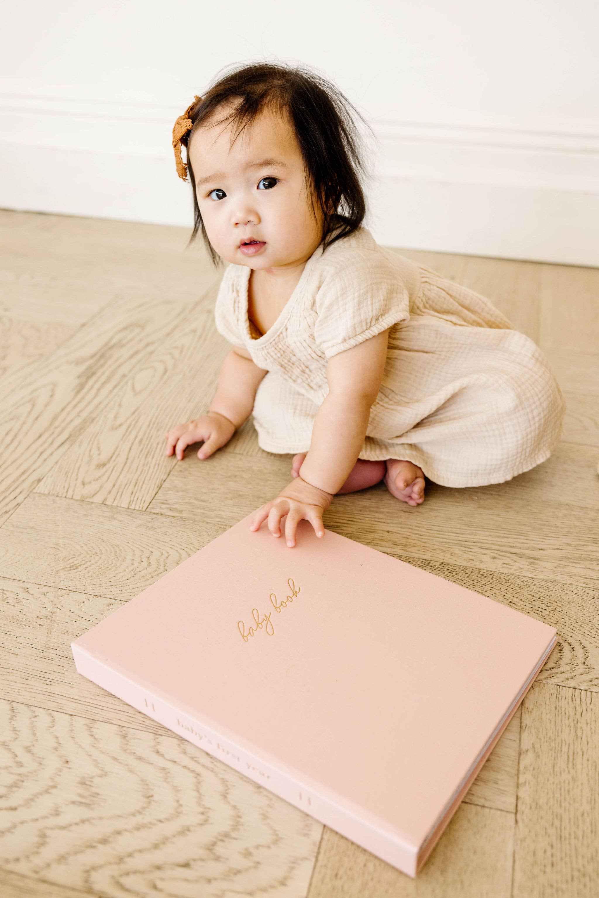 Blush Pink Baby Book - Memory book + keepsake box (Blush) for wholesale on Faire11