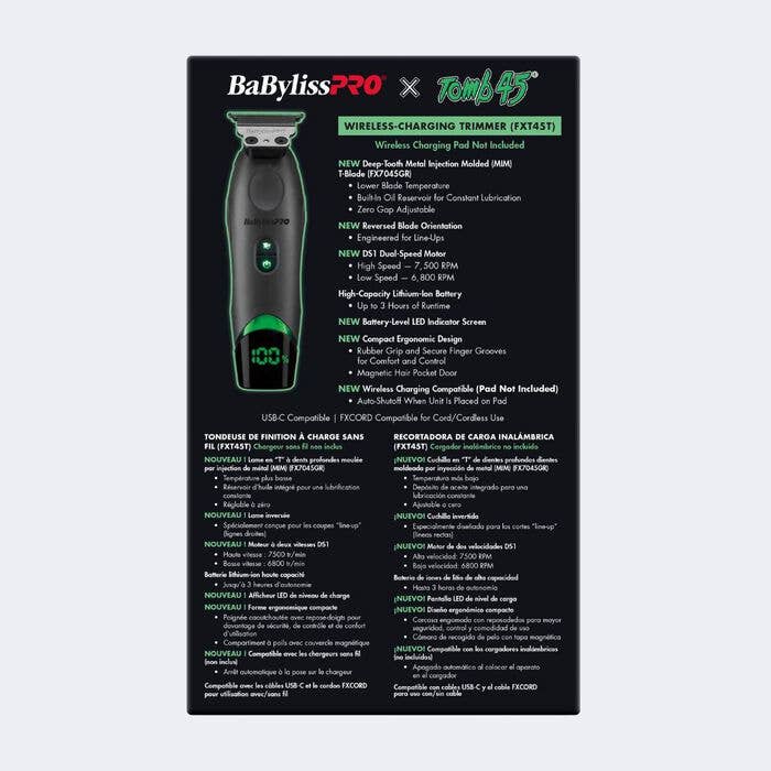 Salon Equipment Pros - Wholesale Electric shaver – Men’s - BaByliss PRO x Tomb45 Professional Wireless-Charging Trimmer14