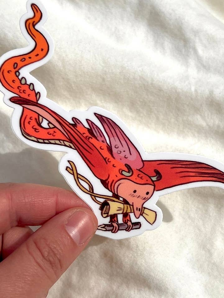 Scroll Bearer Sticker for wholesale by Natalie Andrewson