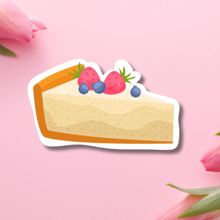 Beeren-Käsekuchen Vinylaufkleber für den Großhandel von Hikaru Tara Art Arst & Craft Gift Shop