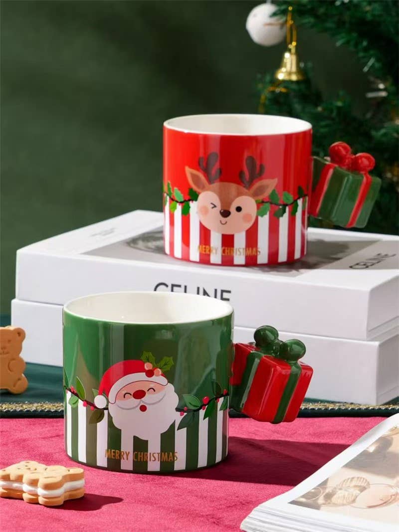 Esoterica Arte - Vendita all'ingrosso Tazza - Tazze natalizie in ceramica 340ml (2 pezzi)0