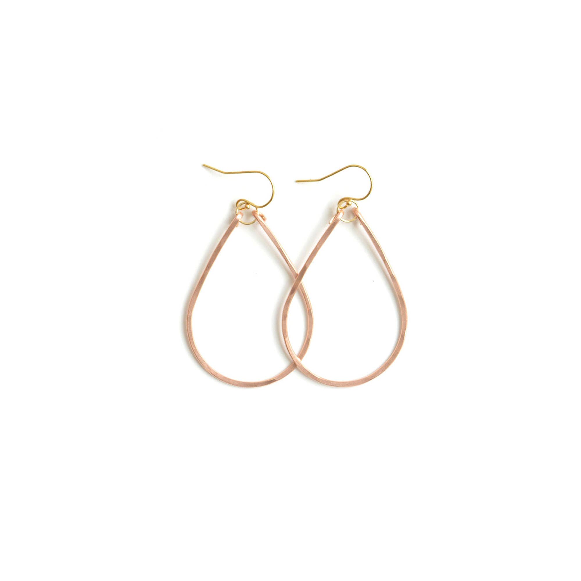 Bent by Courtney - Wholesale Dangle Earrings - Hammered Teardrops3