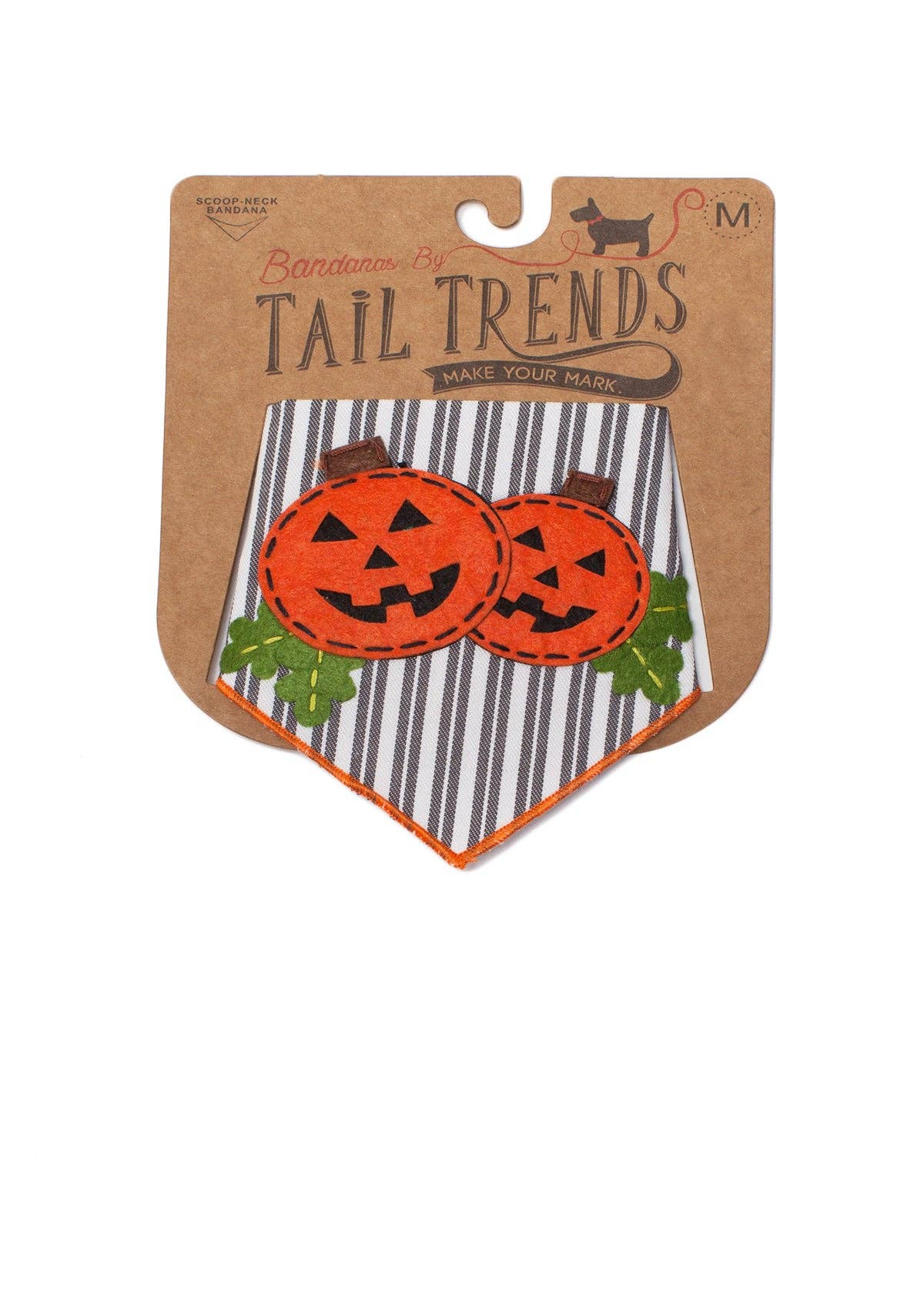 Multi Striped Pumpkins Halloween Dog Bandana Fall Pet Outfit for wholesale on Faire5