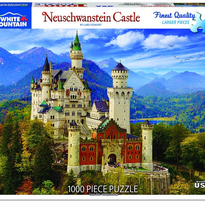 White Mountain Puzzles - Wholesale Puzzle - Adult - Neuschwanstein Castle (1335pz) - 1000 Piece Jigsaw Puzzle