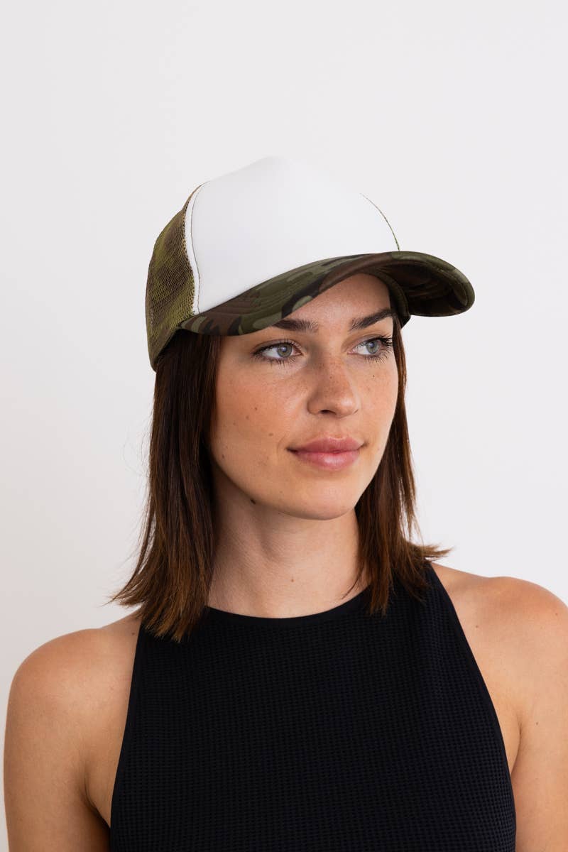 Leto Accessories - Wholesale Trucker Hat - Women's - 🪖 Ultimate Camouflage Mesh Back Trucker Hat