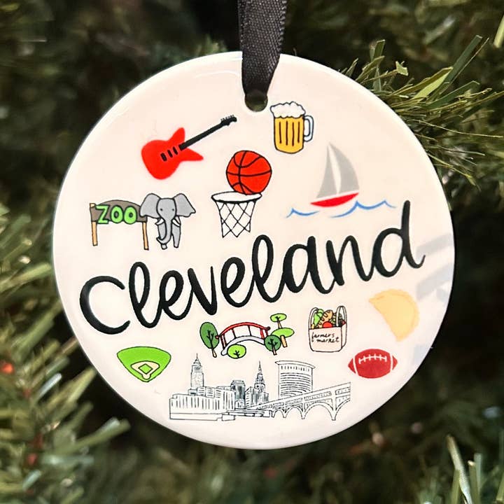 Adorno de Cleveland. para venta al por mayor de Jessica James Design