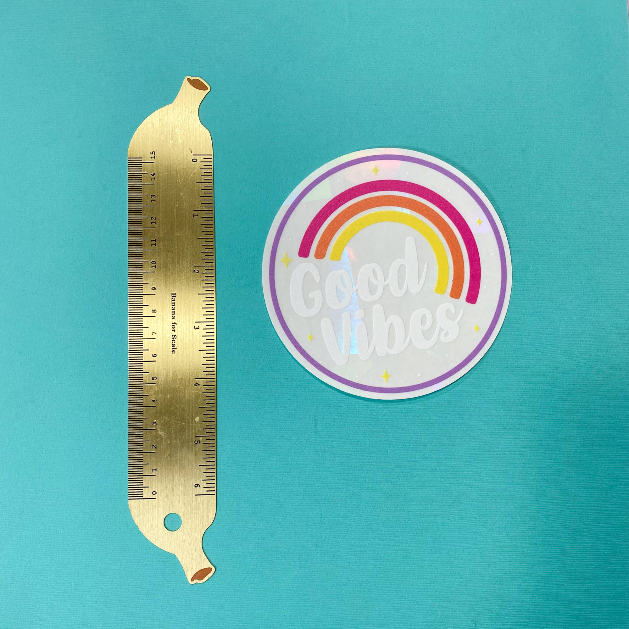 Chelzart - Wholesale Suncatcher - Good Vibes Suncatcher Decal | Rainbow Maker Accessory9