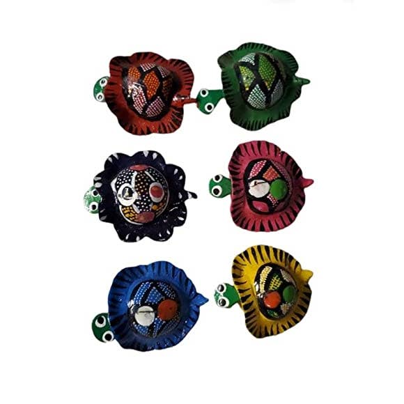 Puerta21 - Wholesale Decorative Figurine - Mexican bobblehead animals, Bobble head (Turtle set of 6)
