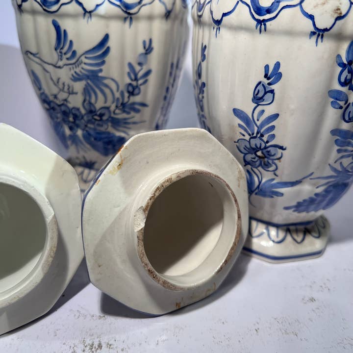 DADA Novecento - Vendita all'ingrosso Vasi - Coppia Di Vasi Albarelli In Ceramica Di Bassano
