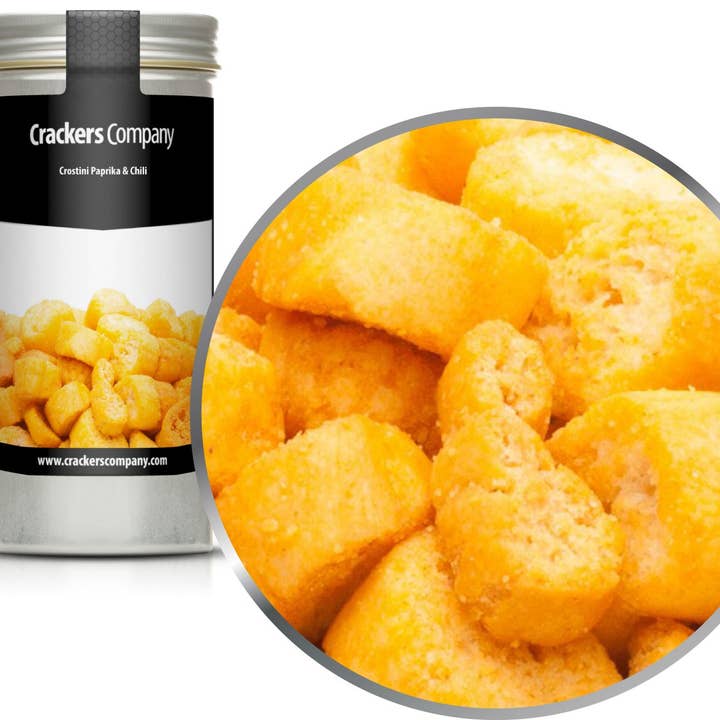 Crostini peber & chili. PU med 40 stk. og 35g indhold pr. S for engroshandel hos CrackersCompany