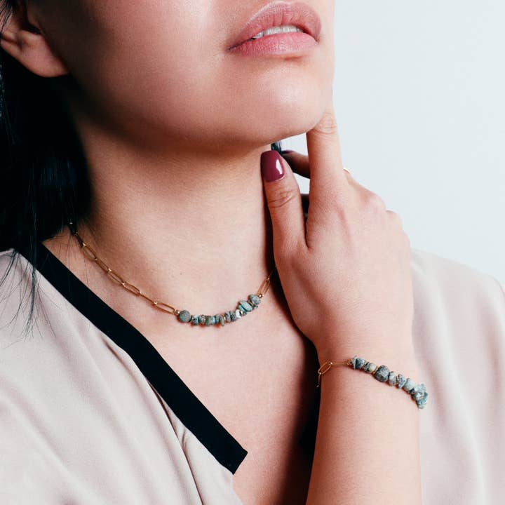 Sonata - Wholesale Snap Jewelry - Steel Stone Bracelet2