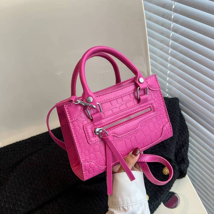 Jewelry-2-Slay - Wholesale Top Handle Bag - Women's - Mini Croc6