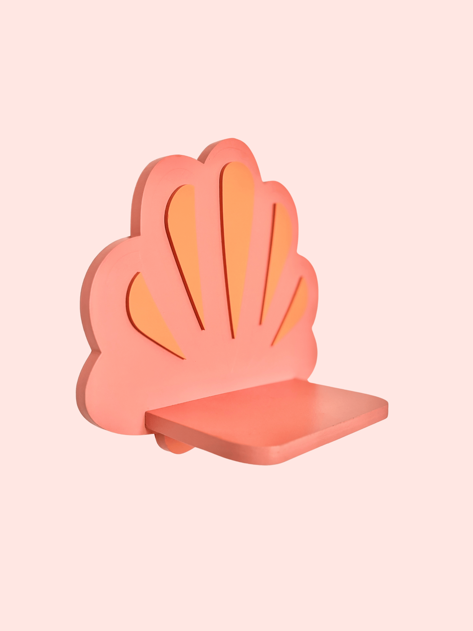 Dopamine Shelves&Decor – Prateleira de parede por atacado – Prateleira Coral Rosa em Forma de Concha | Dopamine Decor1