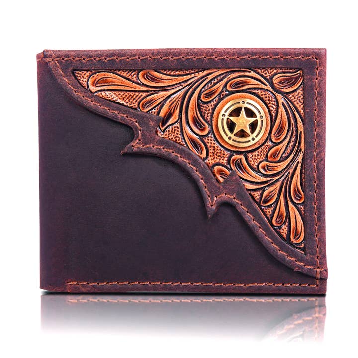Western Wallets for Men Bifold, Mens Western Billfolds Tooled Leather & Concho and other Purchase Wholesale bifold. Free Returns & Net 60 Terms on Faire trending on Faire.