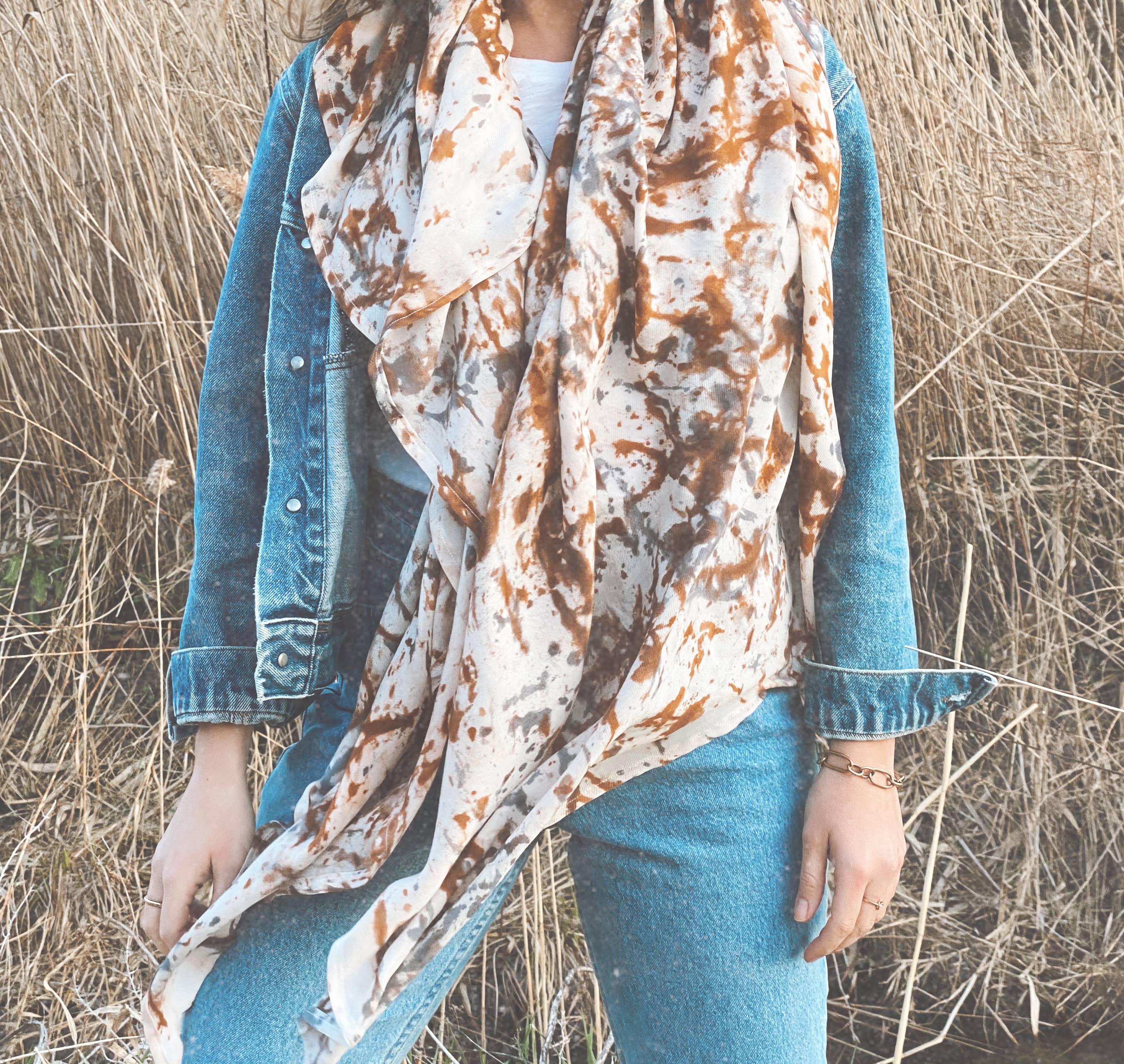 Explore Designs By Emelia Prince Ruyle - Vendita all'ingrosso Sciarpa - Donna - Foulard in lana di seta di betulla2