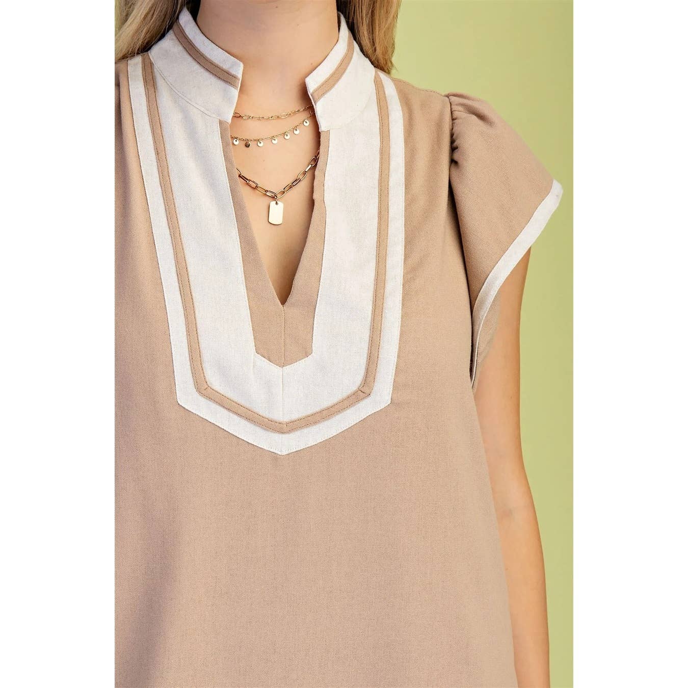 STYLE USA - Wholesale Dress - Women's - NEW V-Neck Midi Dress11