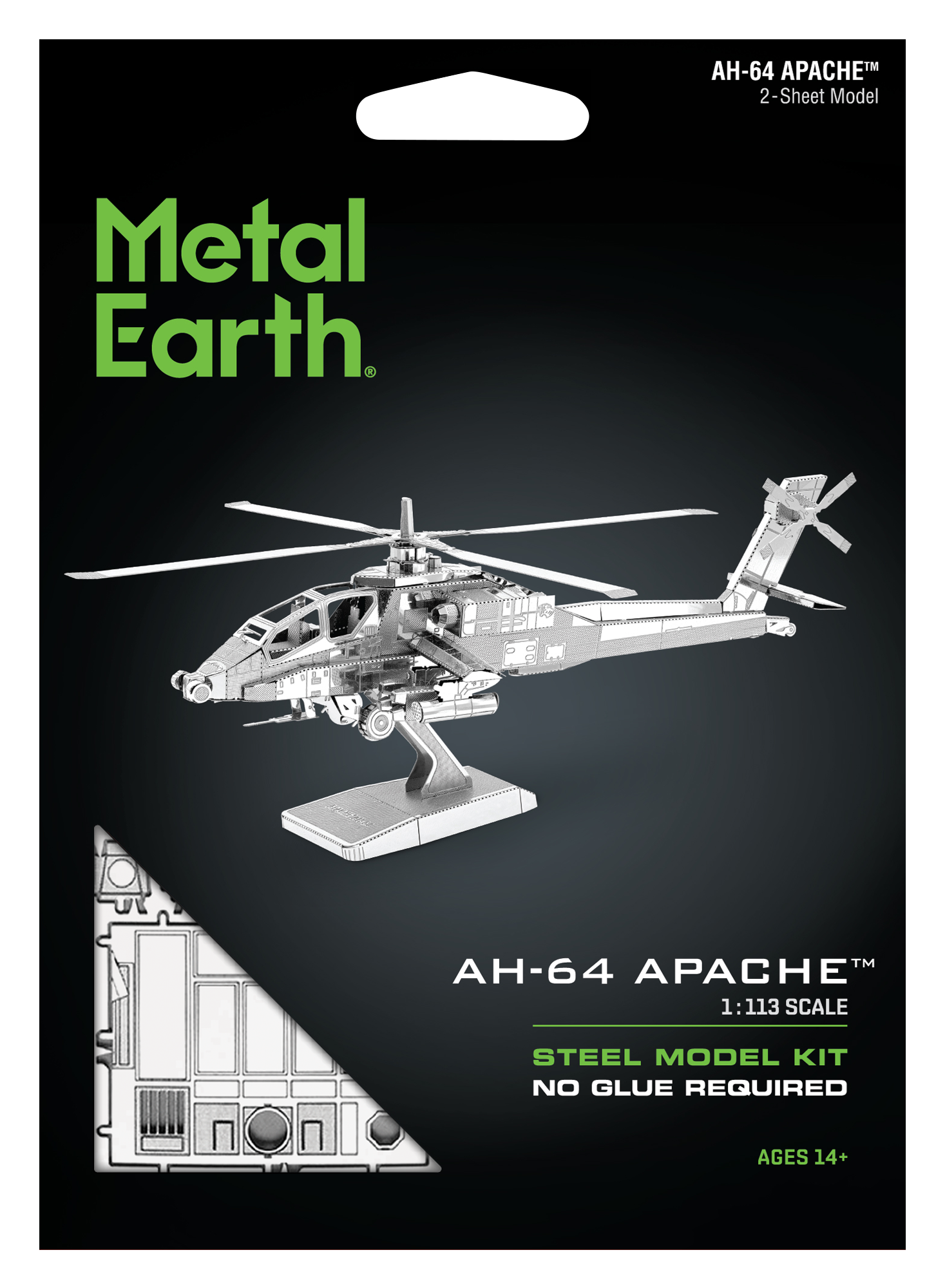 Metal Earth – wholesale DIY craft kit – Apache Helicopter1