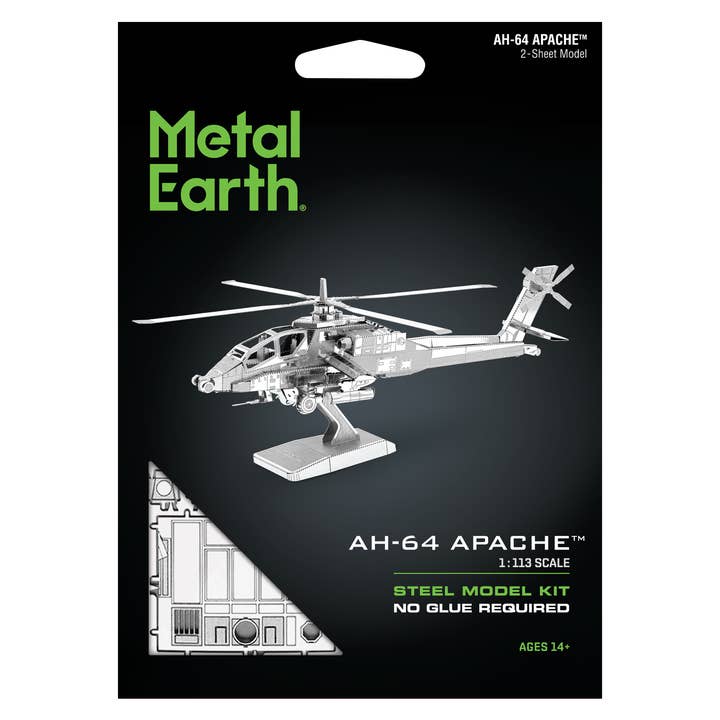 Metal Earth – wholesale DIY craft kit – Apache Helicopter1