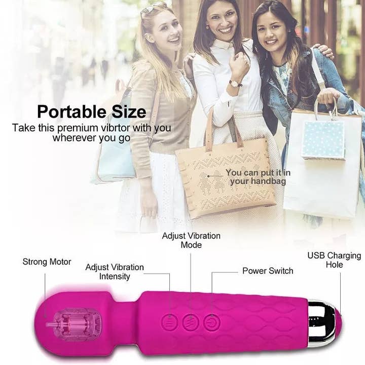 Mix Match Colors 20 Speed Waterproof Wand Vibrator for Women Massage Toy for wholesale on Faire1