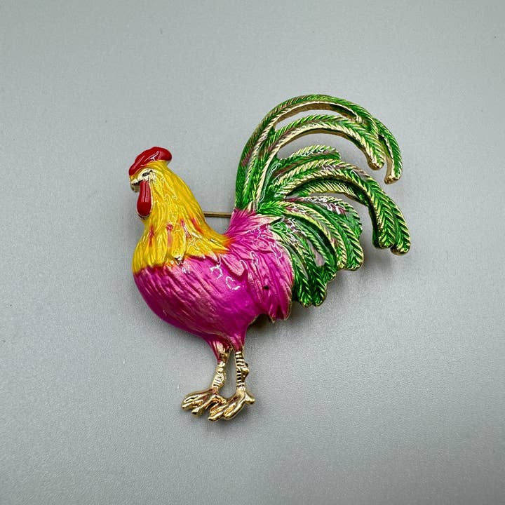 Ole - Wholesale Brooch - Rooster Enamel Alloy Brooch PA507913