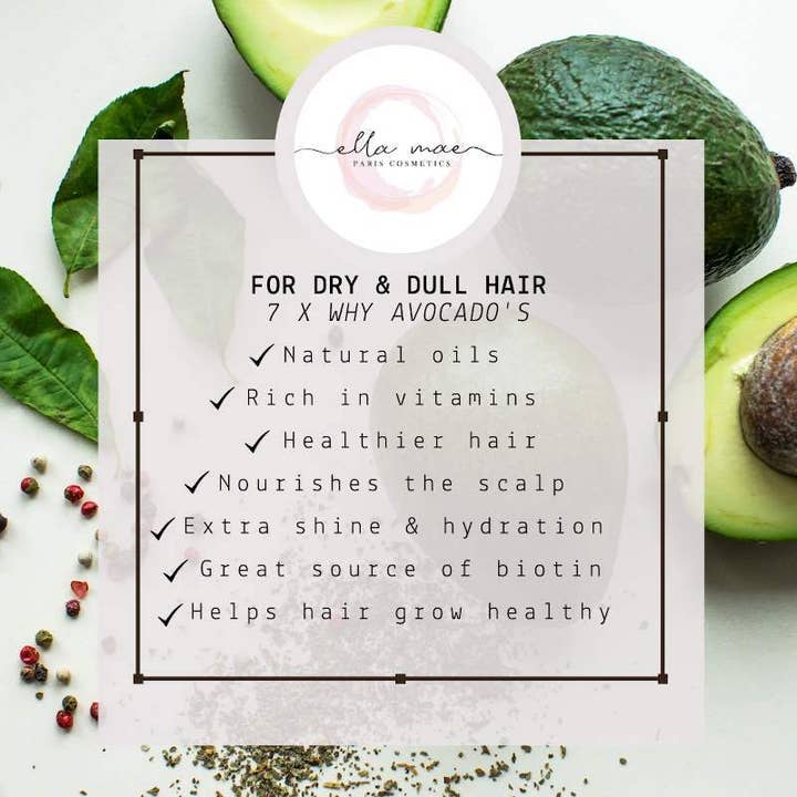 Ella Mae Paris - Wholesale Hair Mask - LASTING NUTRITION AVOCADO MASK1