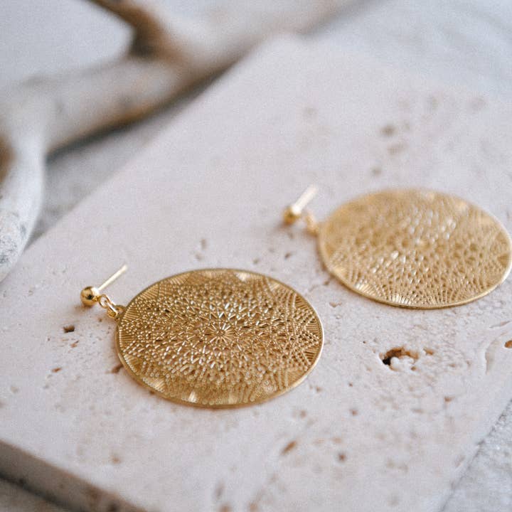 Cecelia Designs Jewelry - Wholesale Dangle Earrings - Hepburn Filigree Pendant Lightweight Earrings