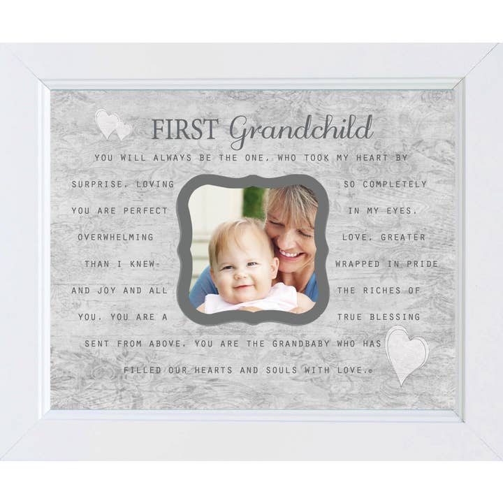 First Grandchild Frame for Grandparents: 8x10 USA Frame 1173 for wholesale by The Grandparent Gift Co. Inc.