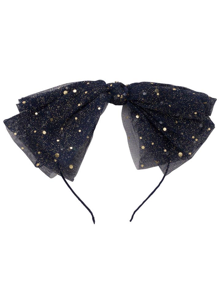 Ava Dot Headband - Navy for wholesale by Project 6 NY Kids