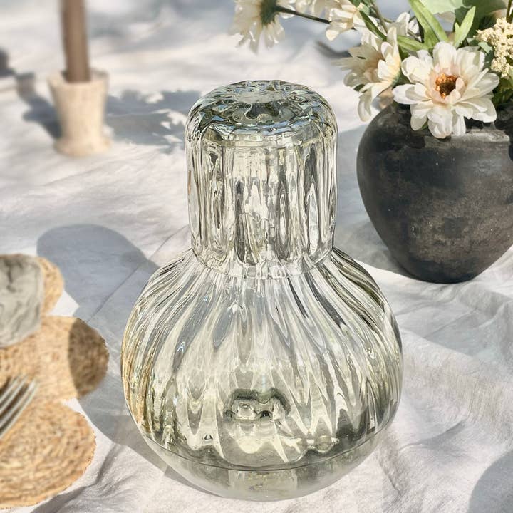 Villa Lua Home - Wholesale Carafe - Handblown Fluted Carafe Set