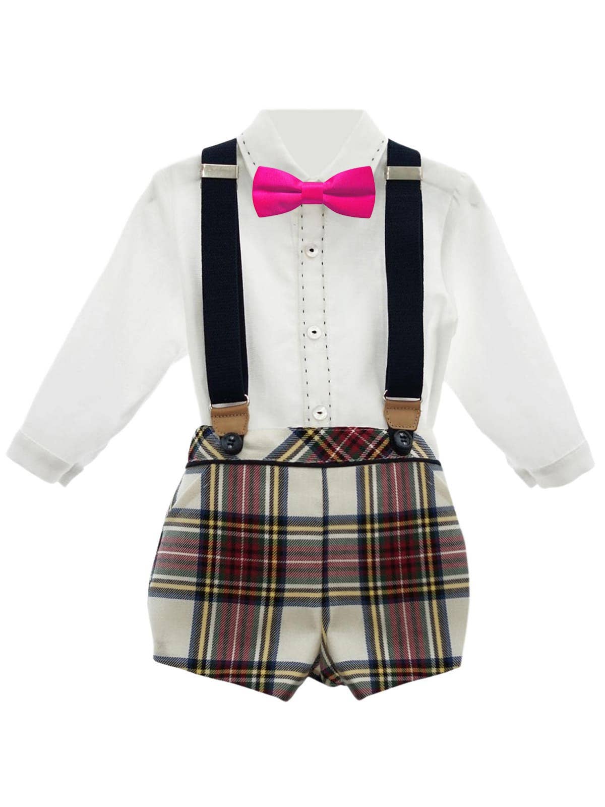 Josvil - Wholesale Bow Tie - Kids - CLASSIC FUCHSIA PINK BABY BOW TIE1